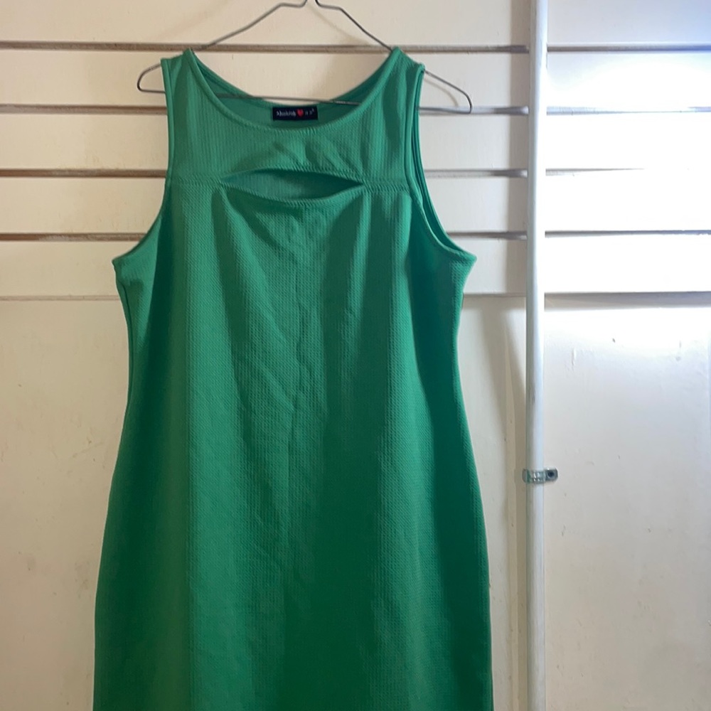 Womens large green dress